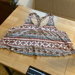 FOREVER 21 printed crop top